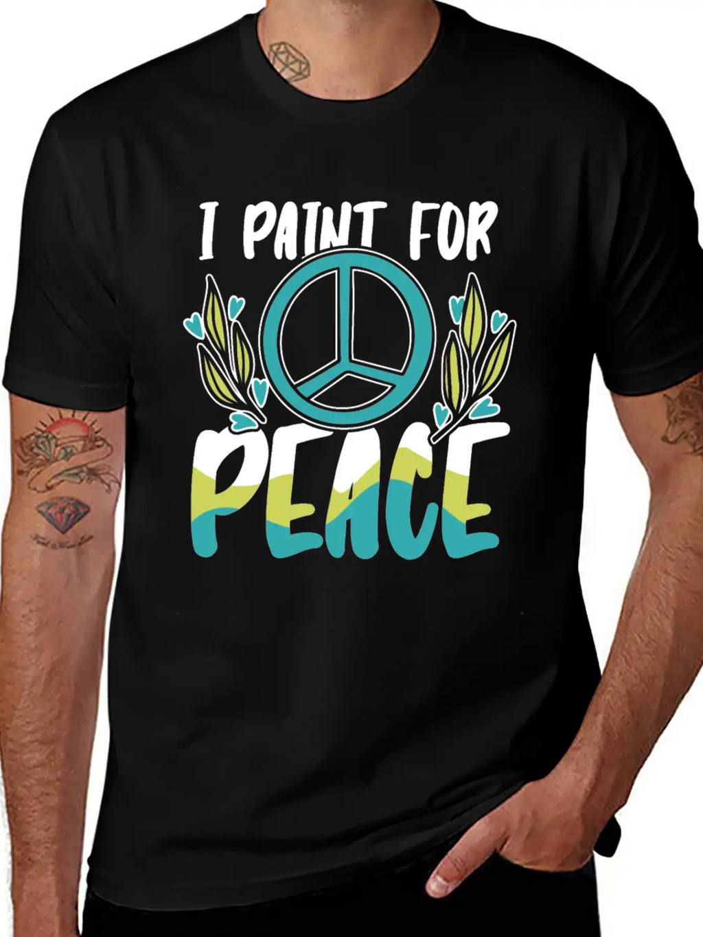 Painter Painting Peace Unisex Casual T-Shirt – Clean Design For Daily Comfort