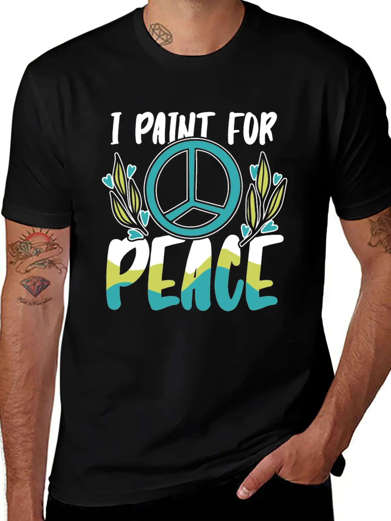 Painter Painting Peace Unisex Casual T-Shirt – Clean Design For Daily Comfort