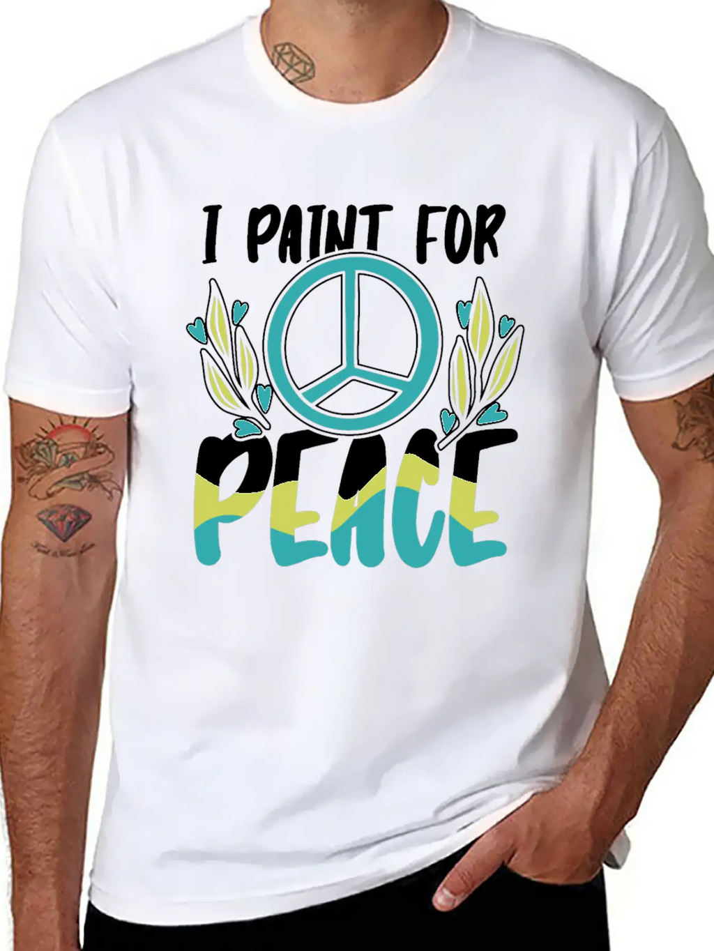 Painter Painting Peace Unisex Casual T-Shirt – Clean Design For Daily Comfort