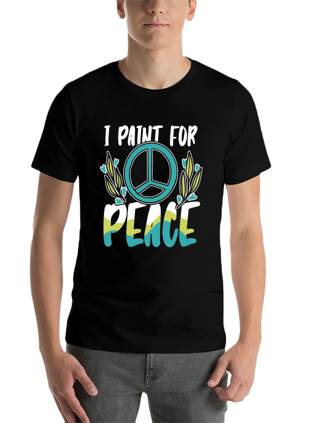 Painter Painting Peace Unisex Casual T-Shirt – Clean Design For Daily Comfort