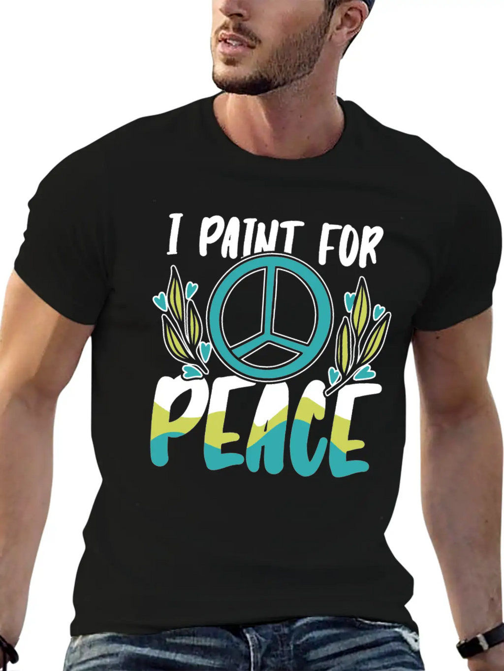 Painter Painting Peace Unisex Casual T-Shirt – Clean Design For Daily Comfort