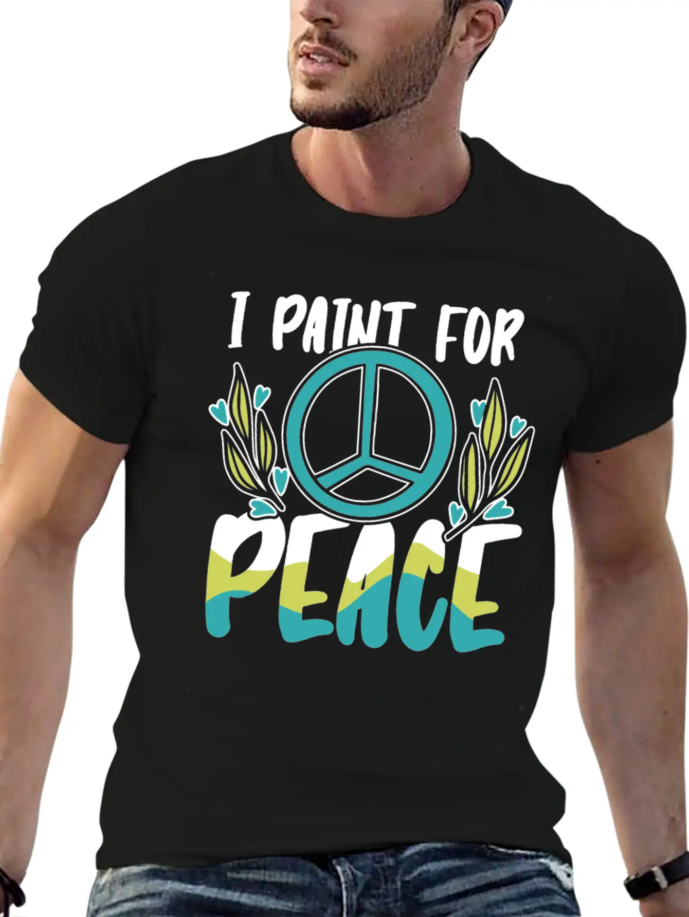 Painter Painting Peace Unisex Casual T-Shirt – Clean Design For Daily Comfort
