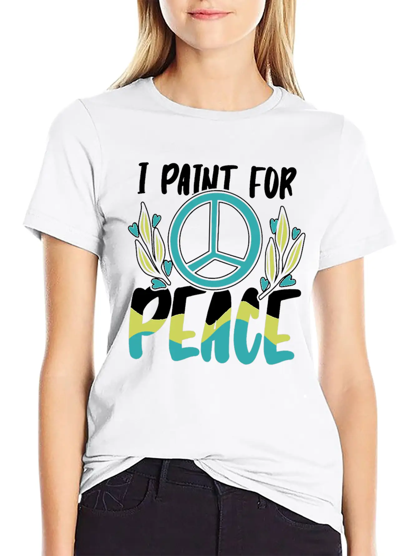 Painter Painting Peace Unisex Casual T-Shirt – Clean Design For Daily Comfort