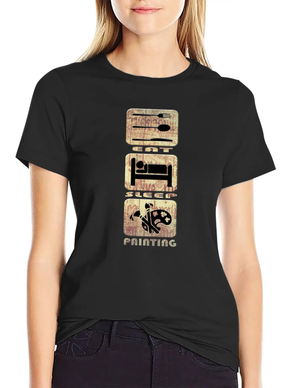 Painting Stylish Everyday T-Shirt – Unisex Basic Cotton Tee