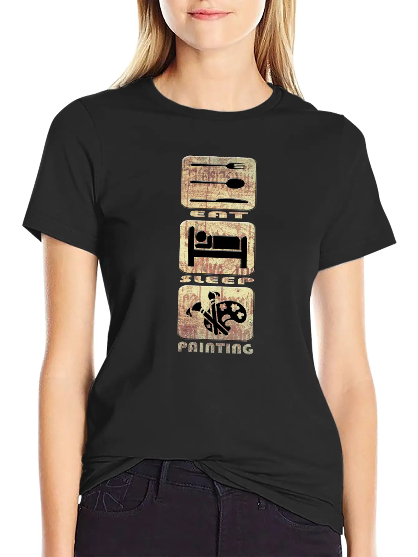 Painting Stylish Everyday T-Shirt – Unisex Basic Cotton Tee