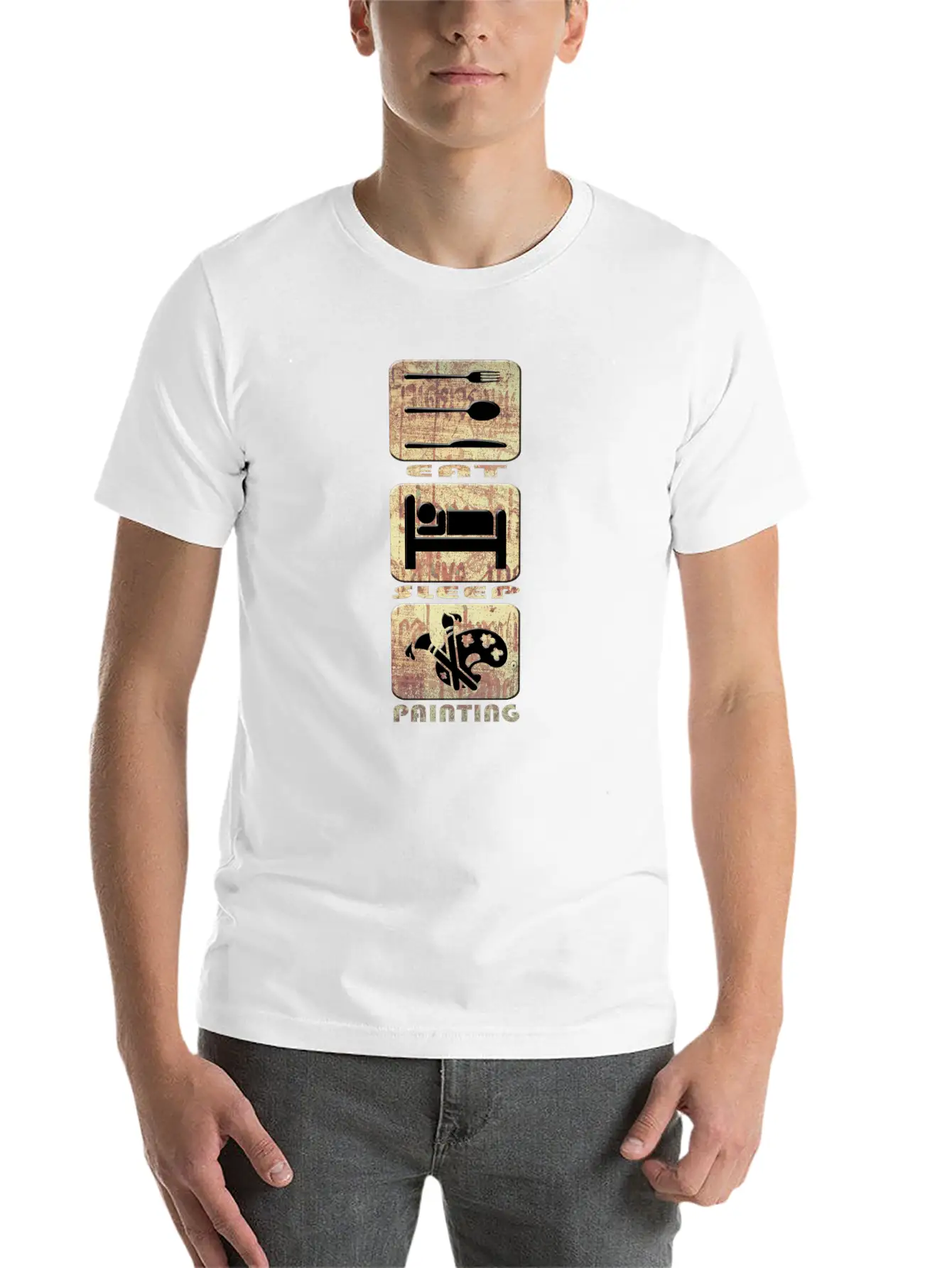 Painting Stylish Everyday T-Shirt – Unisex Basic Cotton Tee