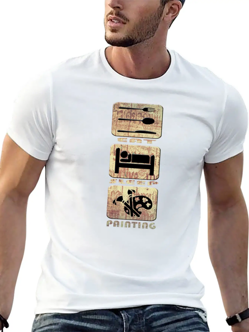 Painting Stylish Everyday T-Shirt – Unisex Basic Cotton Tee