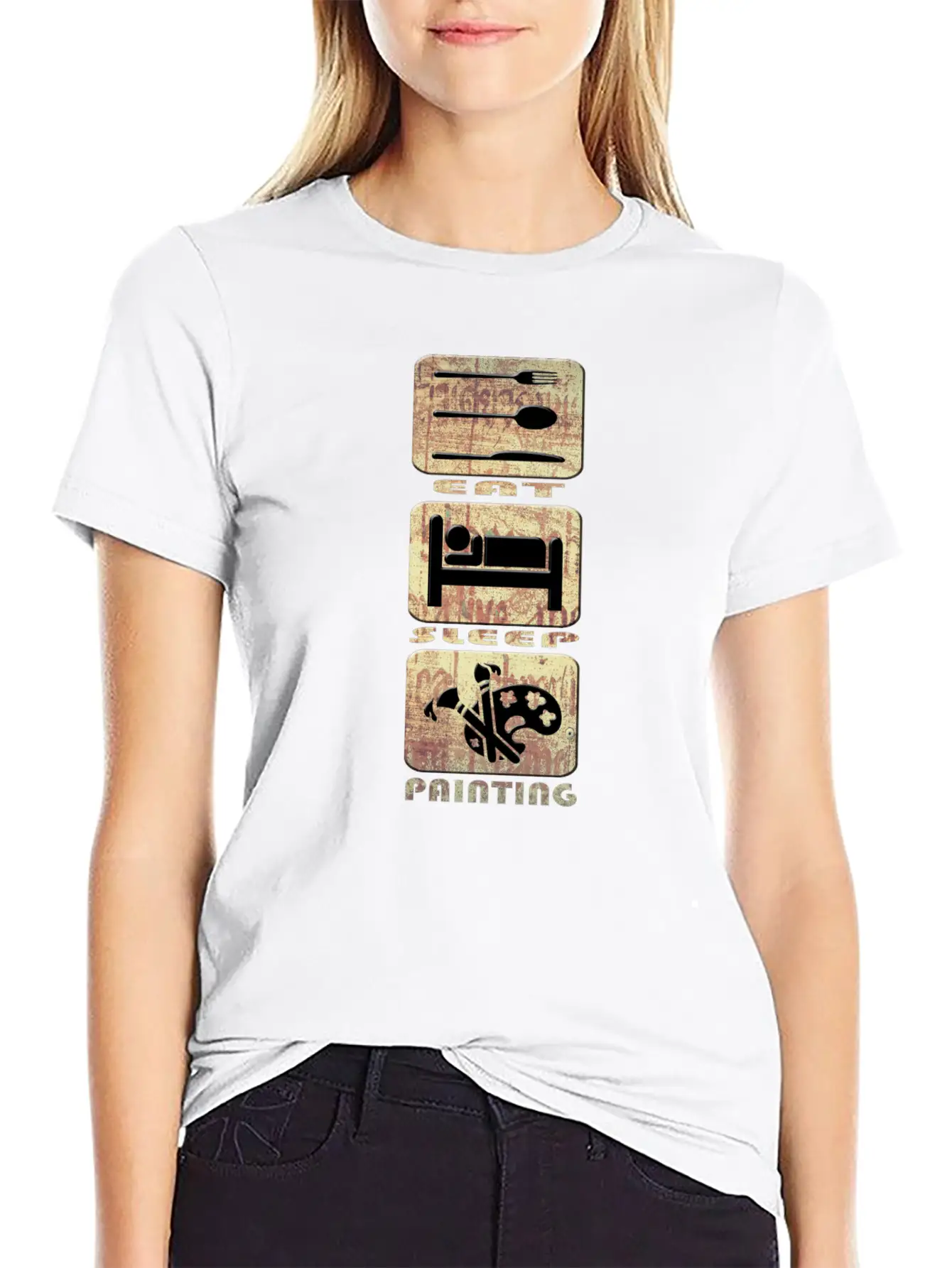 Painting Stylish Everyday T-Shirt – Unisex Basic Cotton Tee