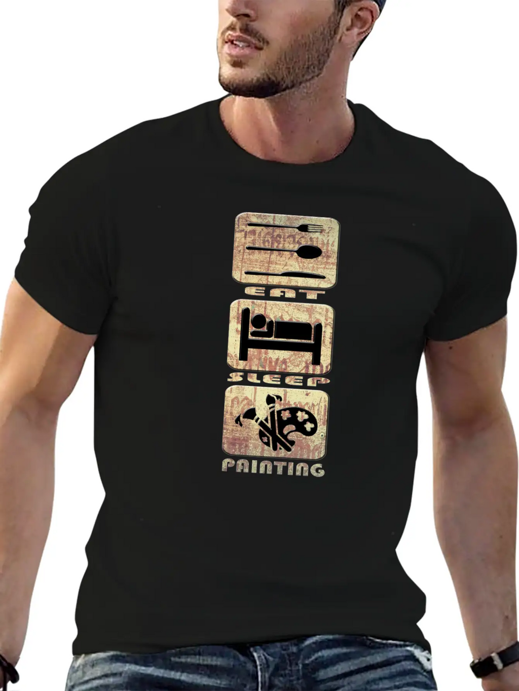 Painting Stylish Everyday T-Shirt – Unisex Basic Cotton Tee