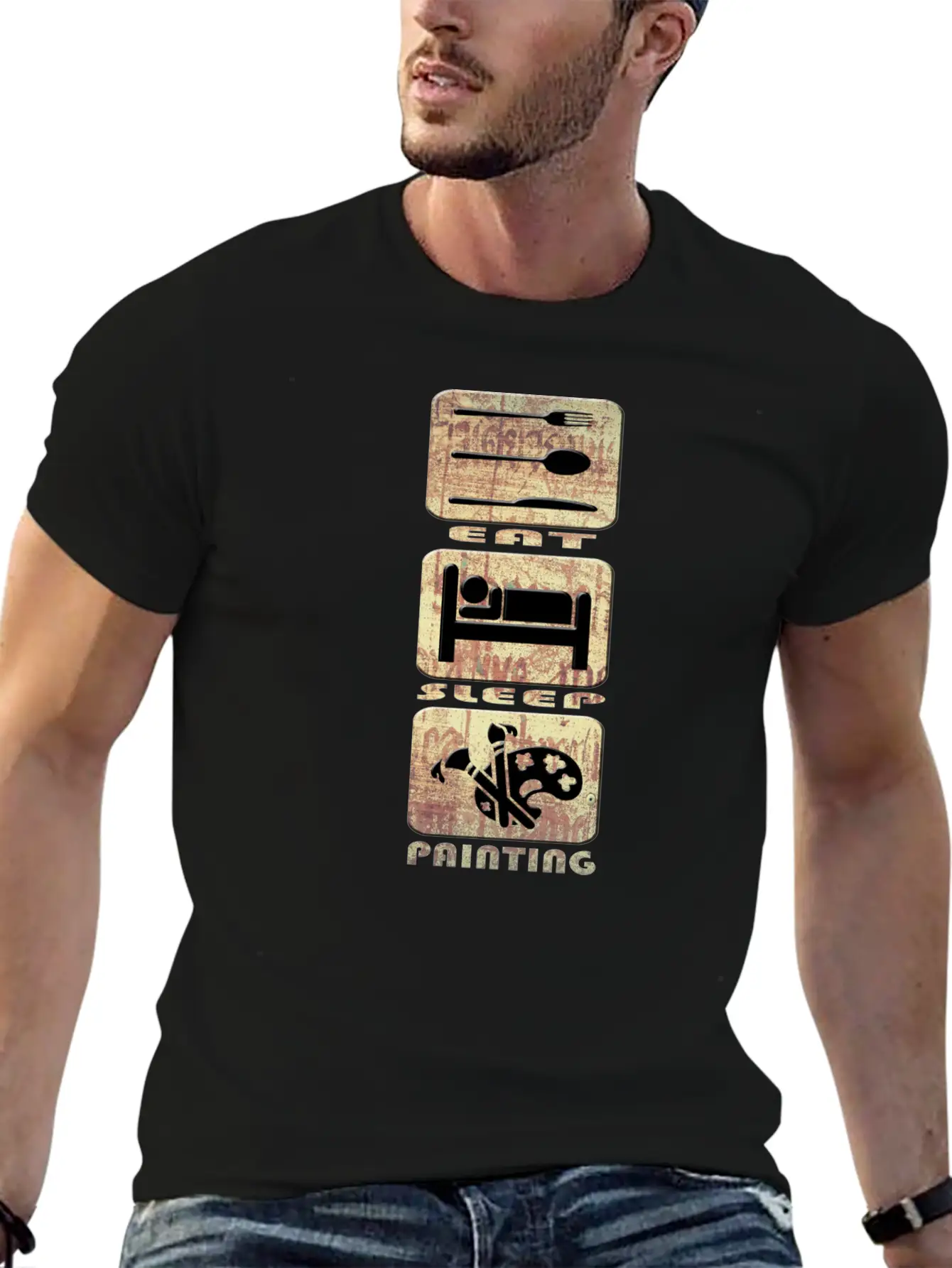 Painting Stylish Everyday T-Shirt – Unisex Basic Cotton Tee