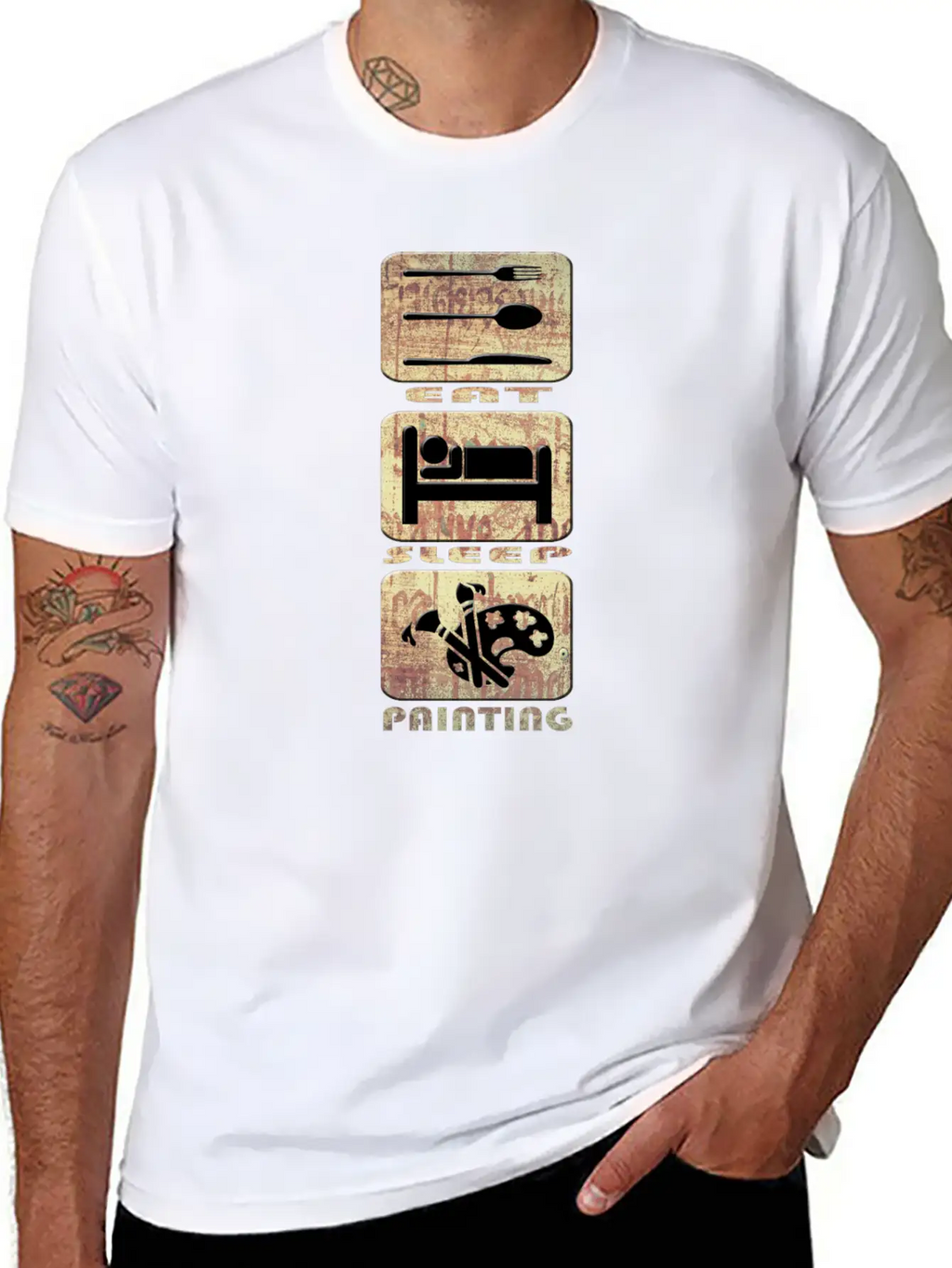 Painting Stylish Everyday T-Shirt – Unisex Basic Cotton Tee