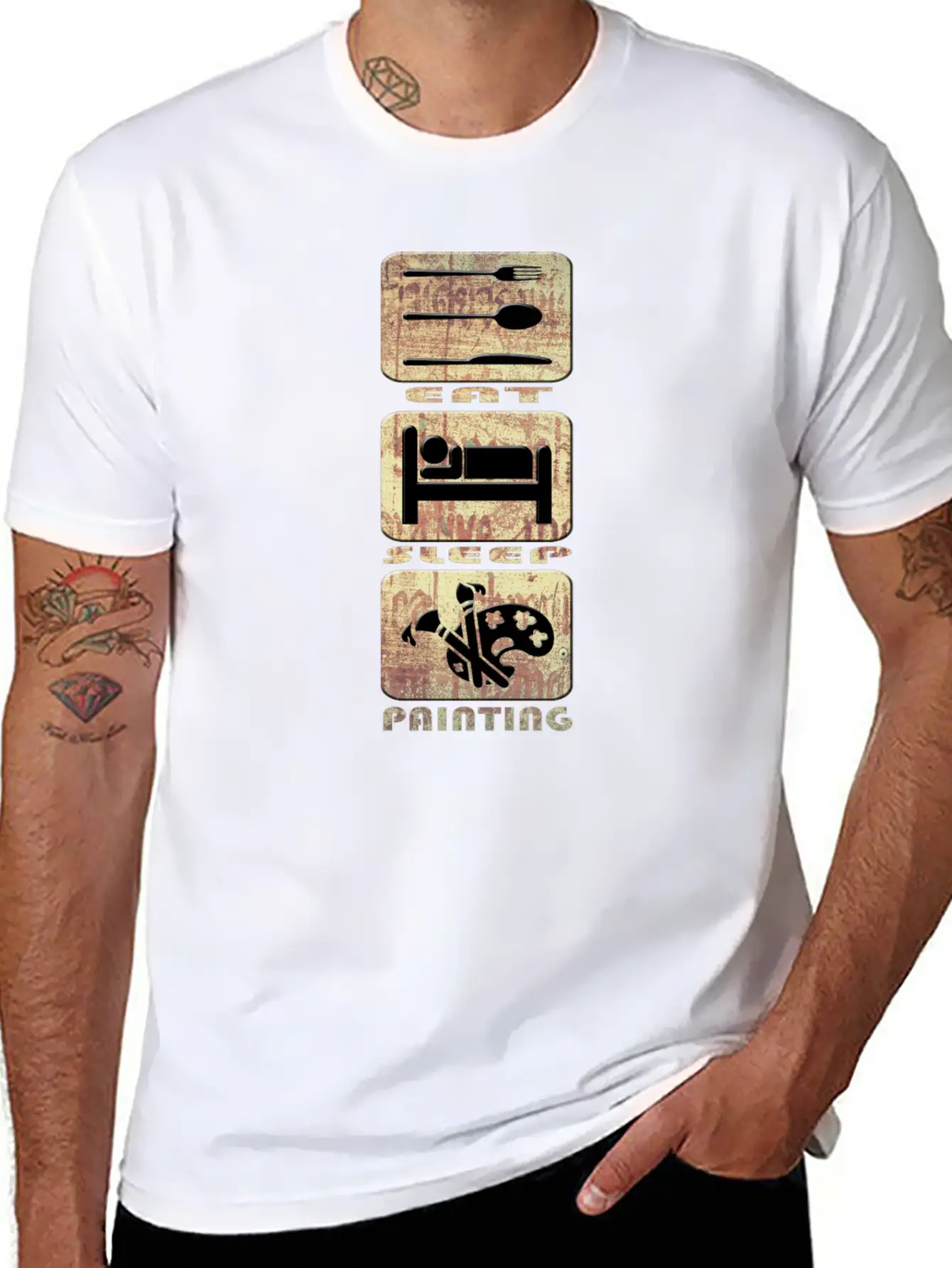Painting Stylish Everyday T-Shirt – Unisex Basic Cotton Tee