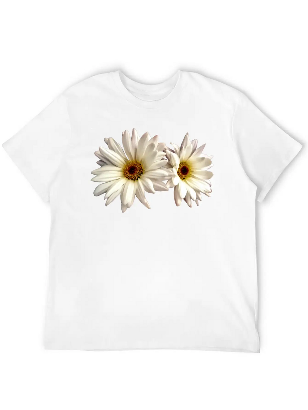 Pair Of White Daisies Stylish Everyday T-Shirt – Unisex Basic Cotton Tee