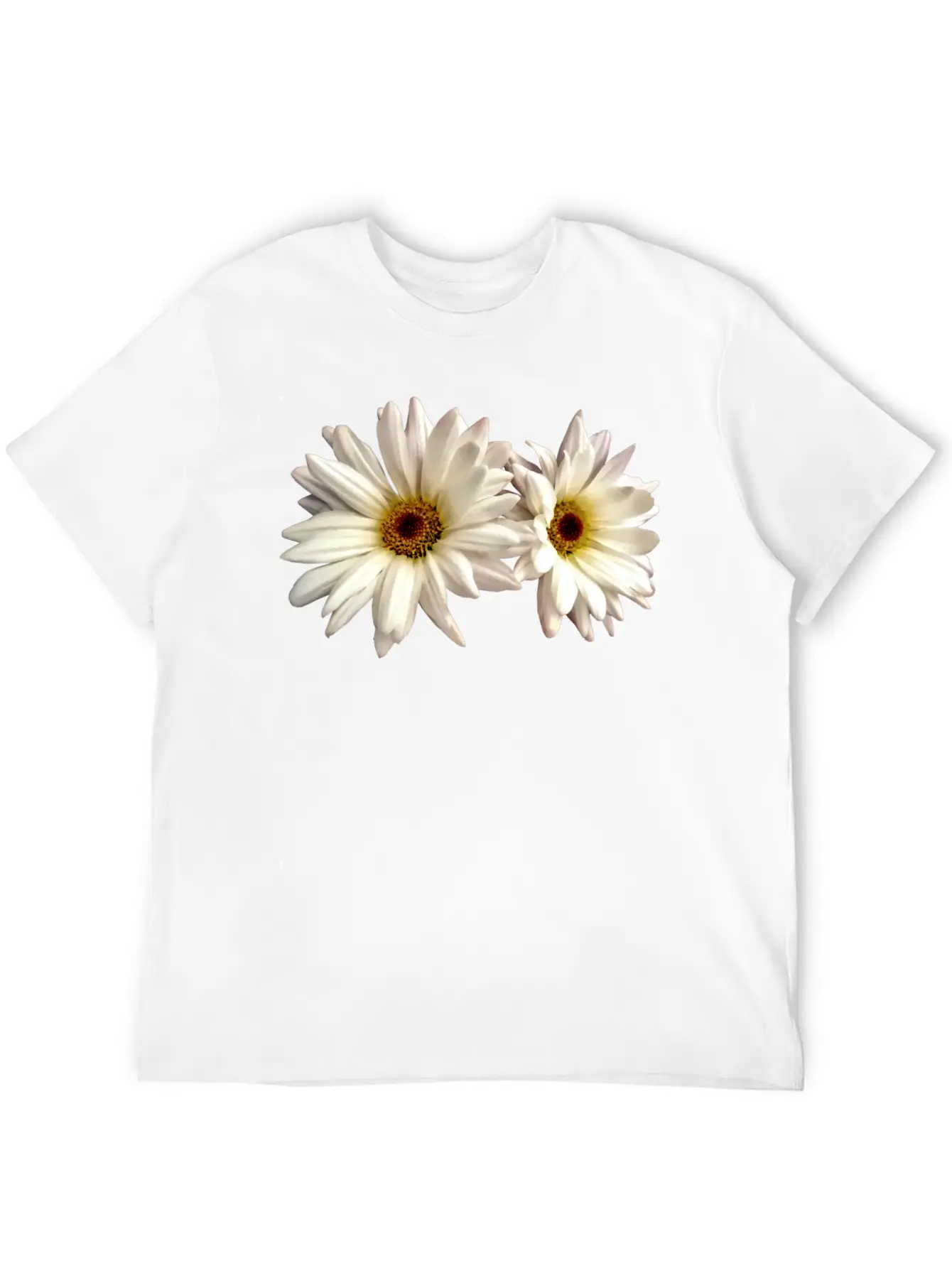 Pair Of White Daisies Stylish Everyday T-Shirt – Unisex Basic Cotton Tee