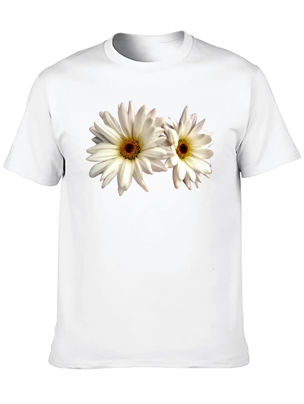 Pair Of White Daisies Stylish Everyday T-Shirt – Unisex Basic Cotton Tee
