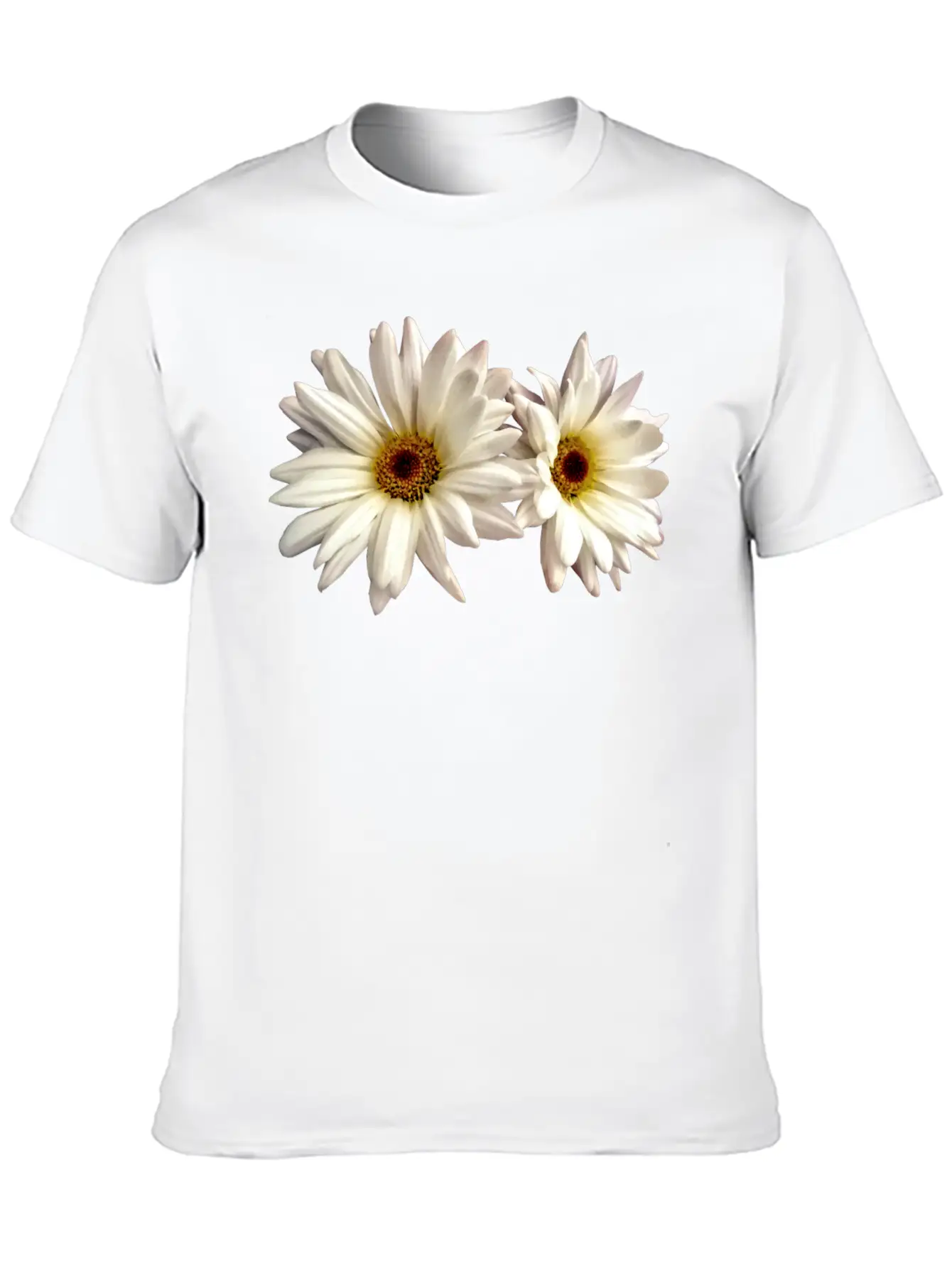 Pair Of White Daisies Stylish Everyday T-Shirt – Unisex Basic Cotton Tee