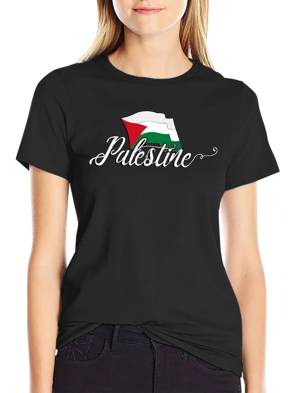 Palestinian Flag Stylish Everyday T-Shirt – Unisex Basic Cotton Tee