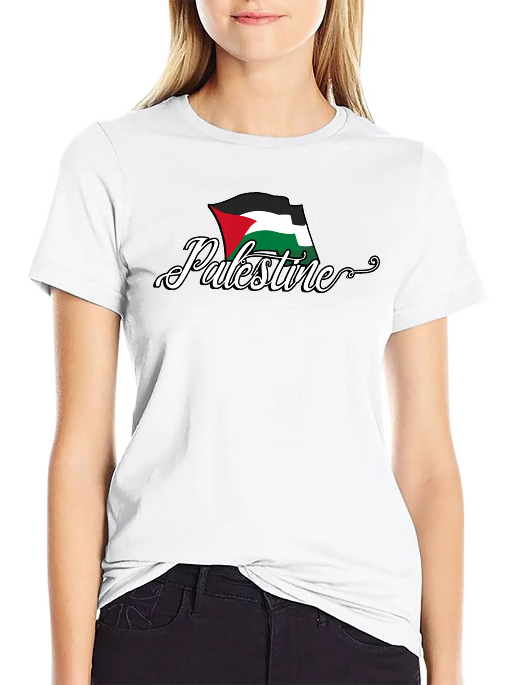 Palestinian Flag Stylish Everyday T-Shirt – Unisex Basic Cotton Tee
