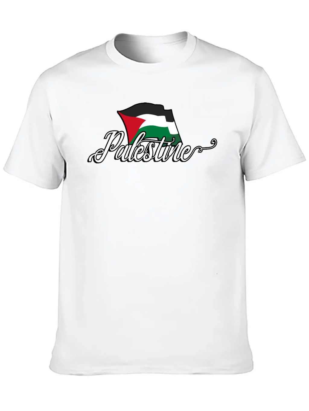 Palestinian Flag Stylish Everyday T-Shirt – Unisex Basic Cotton Tee