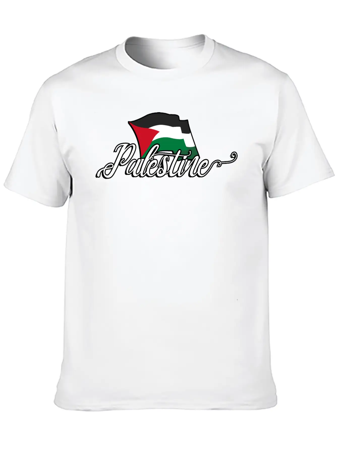 Palestinian Flag Stylish Everyday T-Shirt – Unisex Basic Cotton Tee