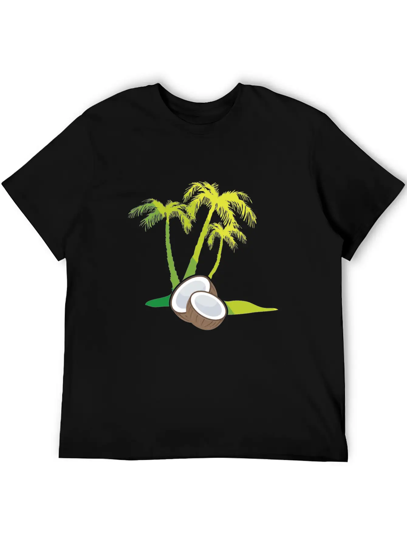 Palm Trees, Coconut Breathable Soft Cotton T-Shirt – Timeless Casual Look