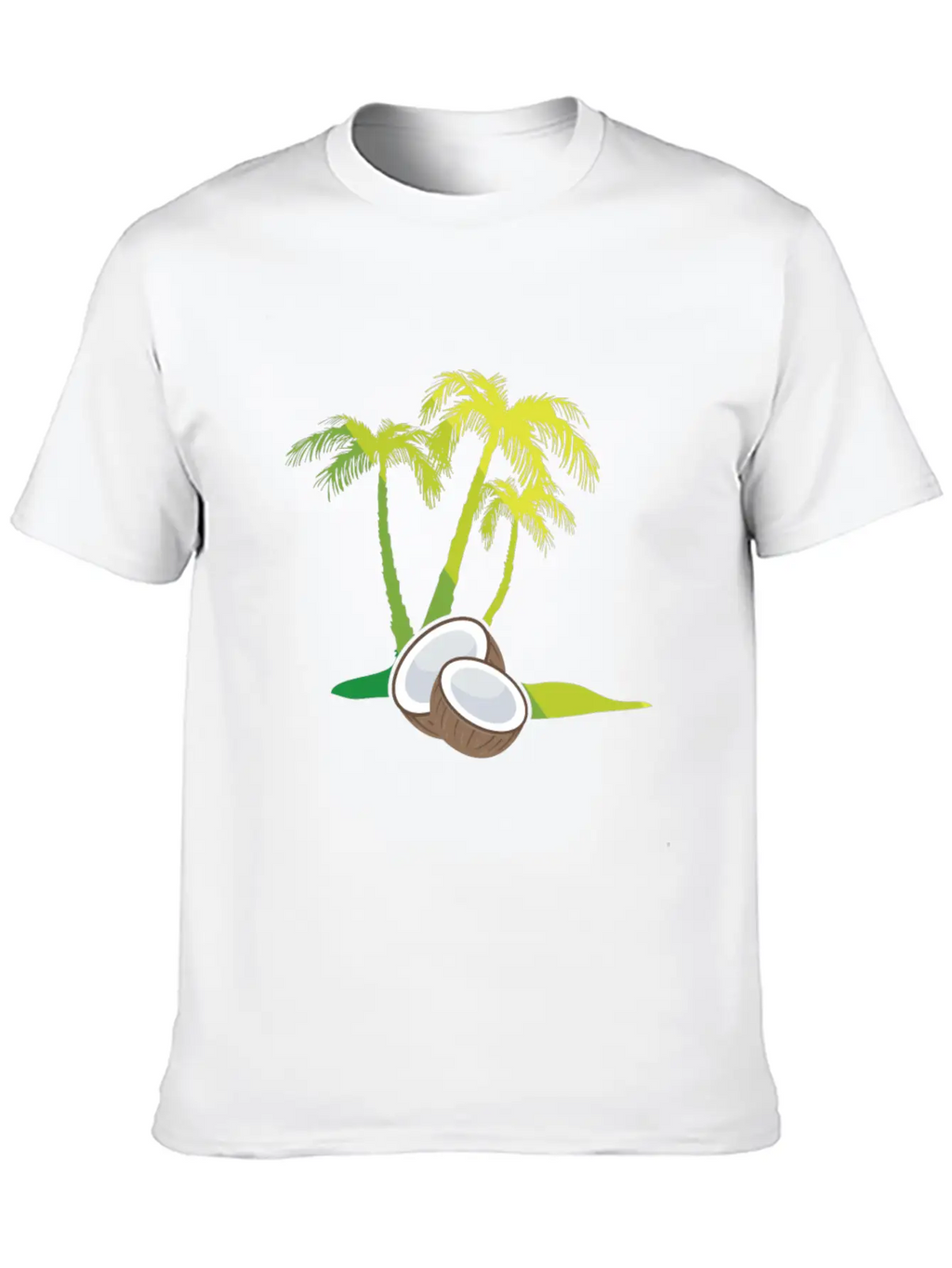 Palm Trees, Coconut Breathable Soft Cotton T-Shirt – Timeless Casual Look
