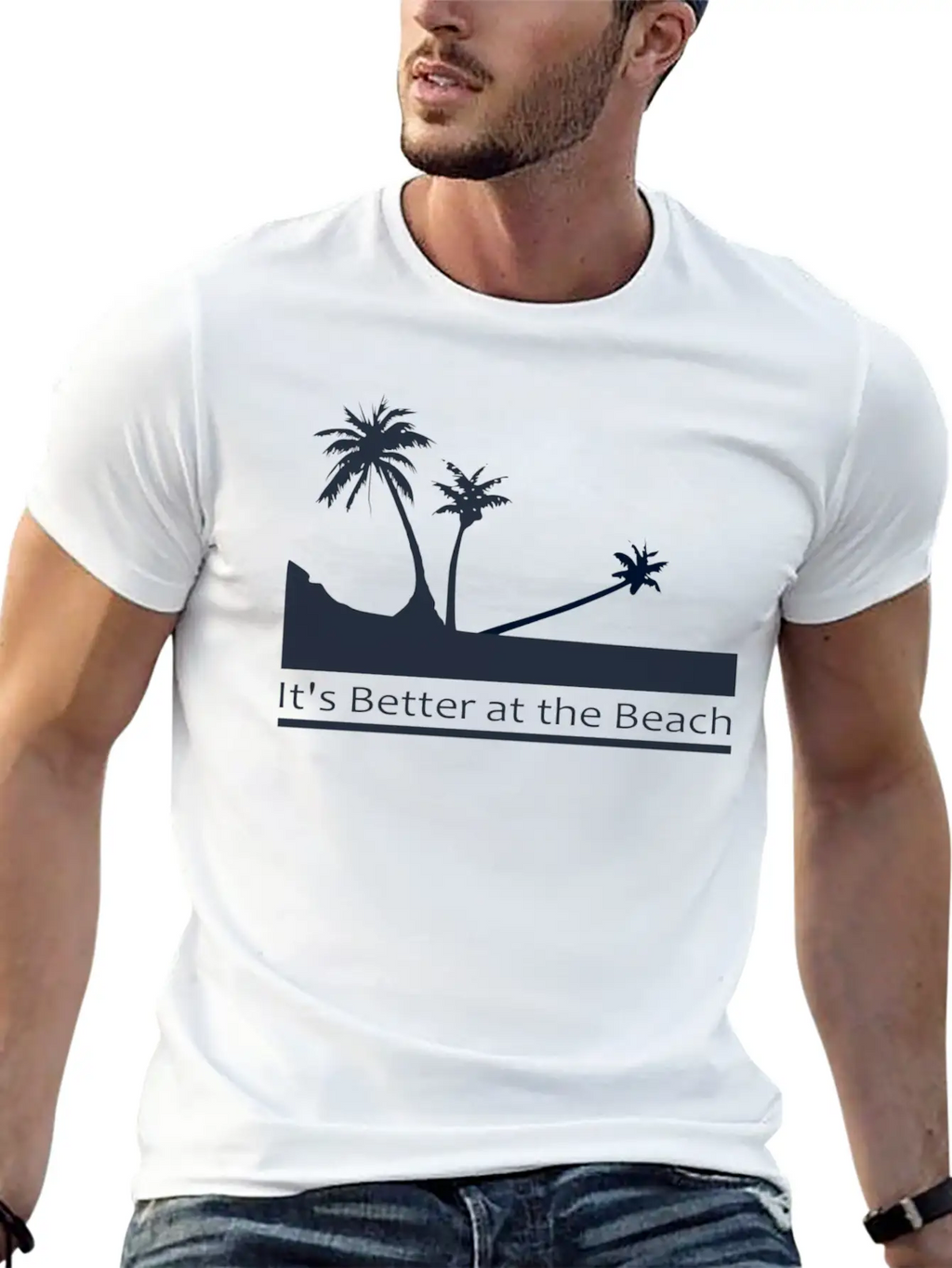 Palm Trees Relaxed Everyday Tee – Lightweight And Durable Cotton
