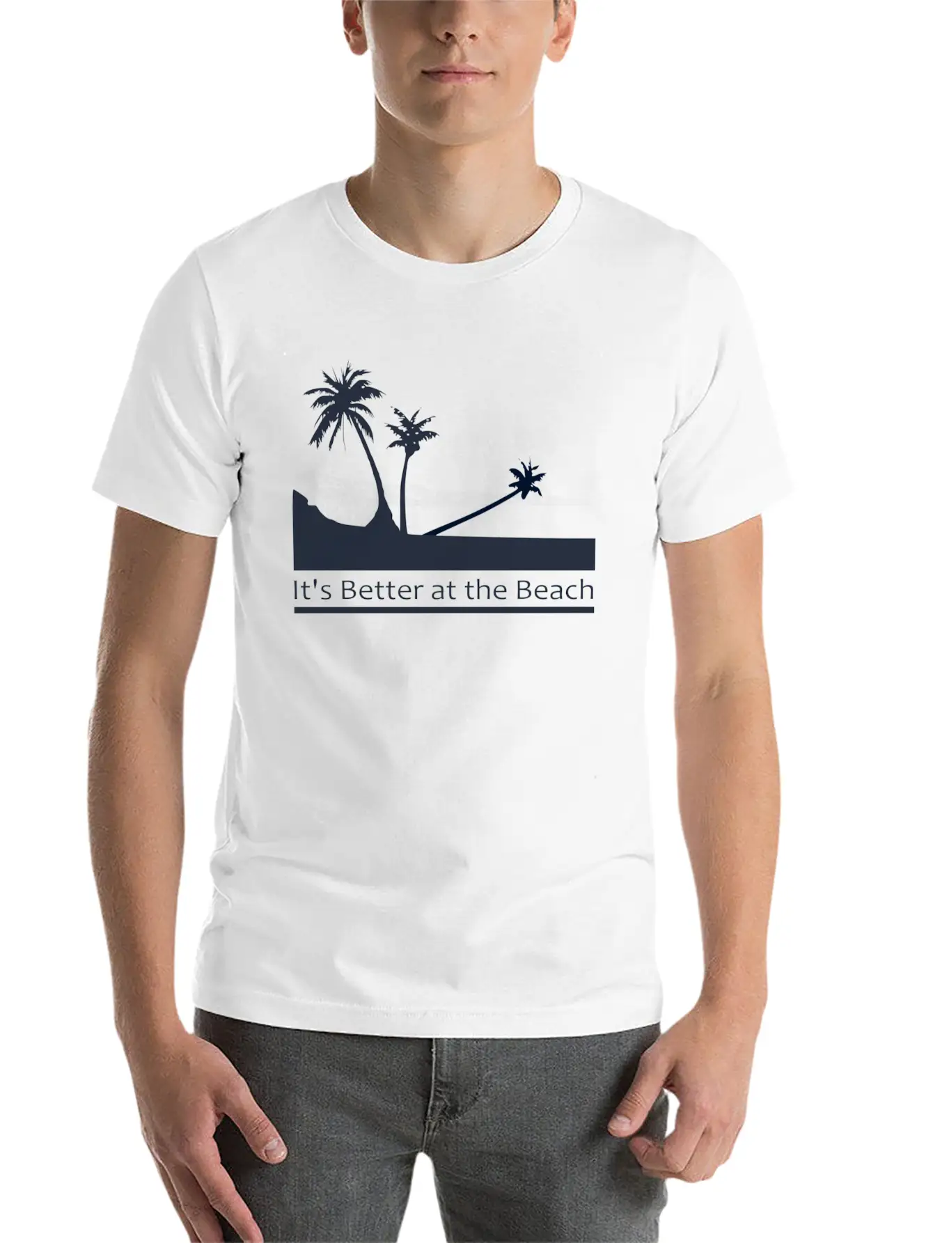 Palm Trees Relaxed Everyday Tee – Lightweight And Durable Cotton