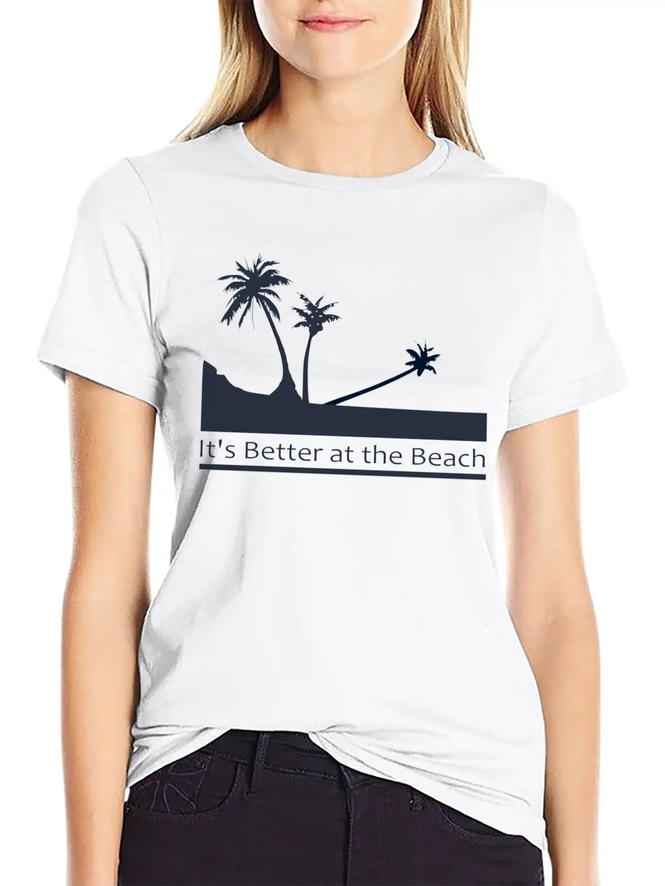 Palm Trees Relaxed Everyday Tee – Lightweight And Durable Cotton