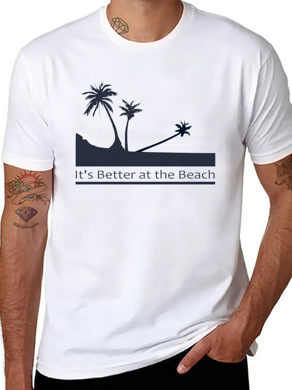 Palm Trees Relaxed Everyday Tee – Lightweight And Durable Cotton