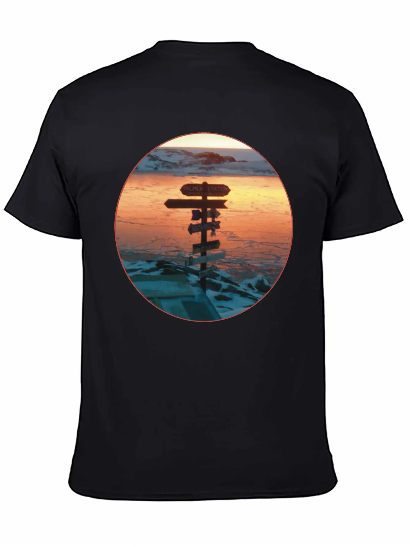 Palmer Station Mileage Sign Stylish Everyday T-Shirt – Unisex Basic Cotton Tee