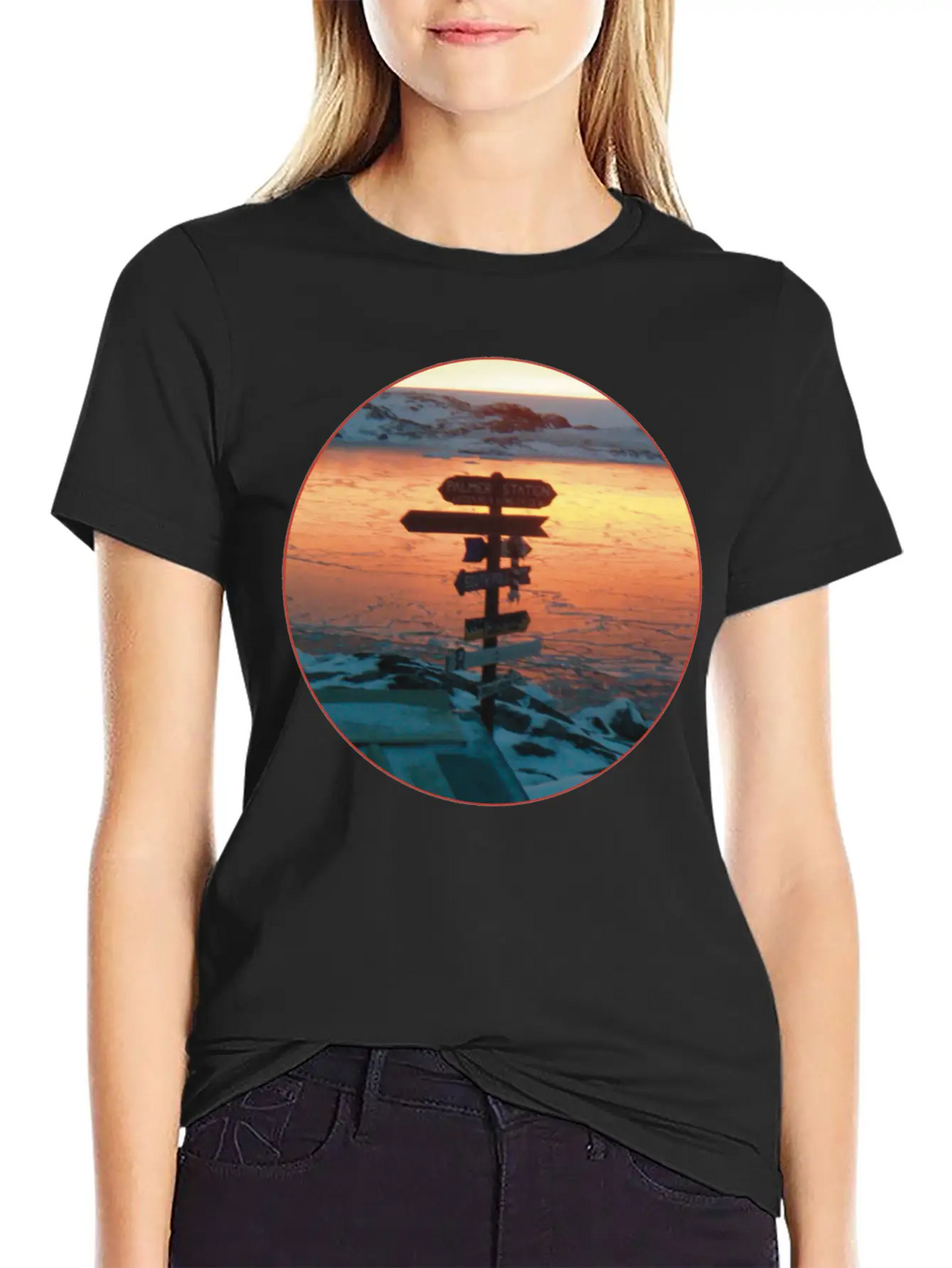 Palmer Station Mileage Sign Stylish Everyday T-Shirt – Unisex Basic Cotton Tee