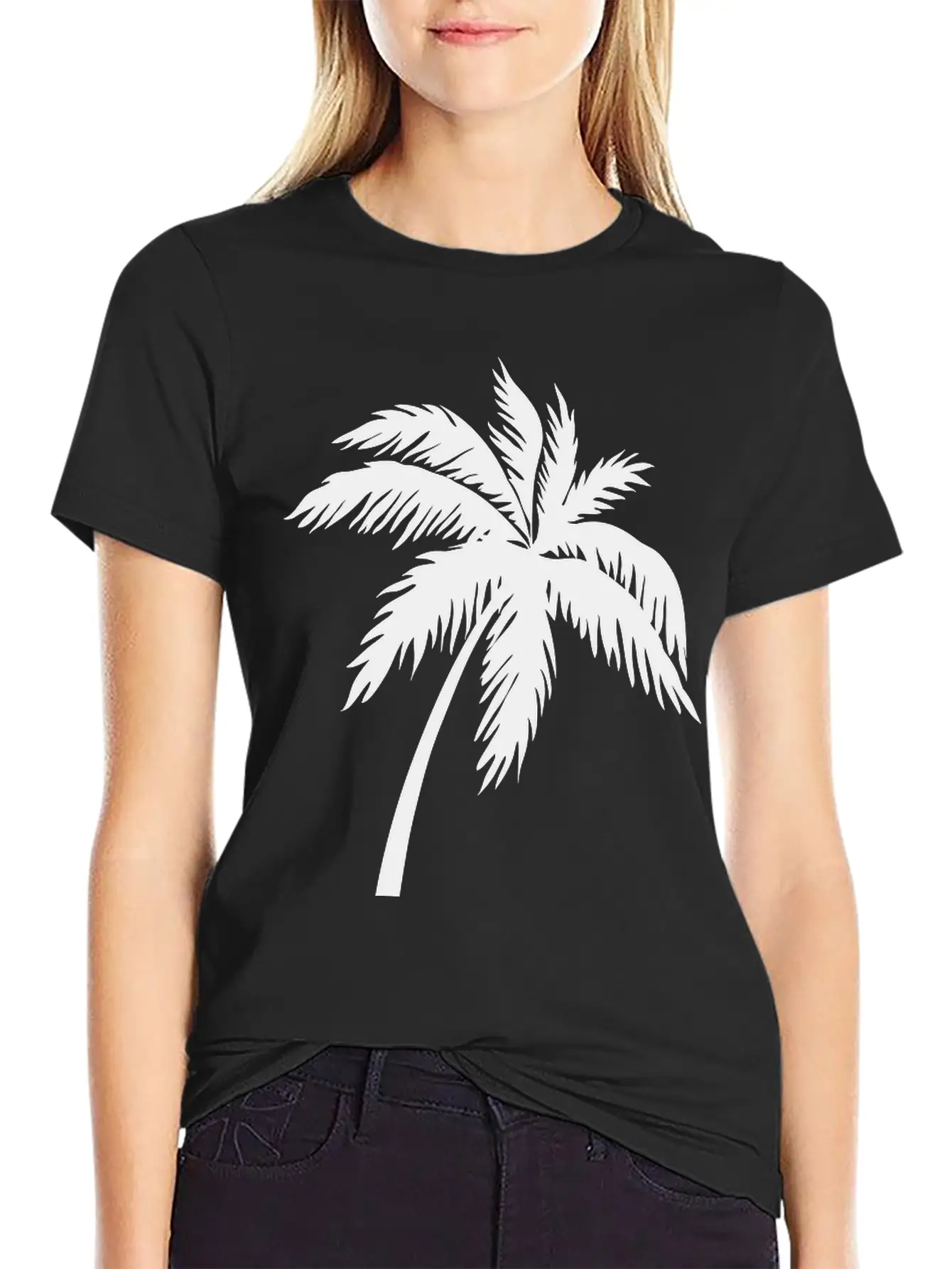 Palmtree Essential Cotton Tee For Daily Outfits – Unisex Style