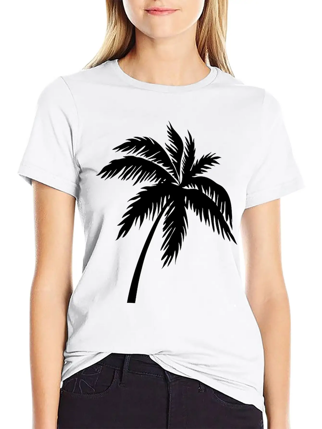 Palmtree Essential Cotton Tee For Daily Outfits – Unisex Style