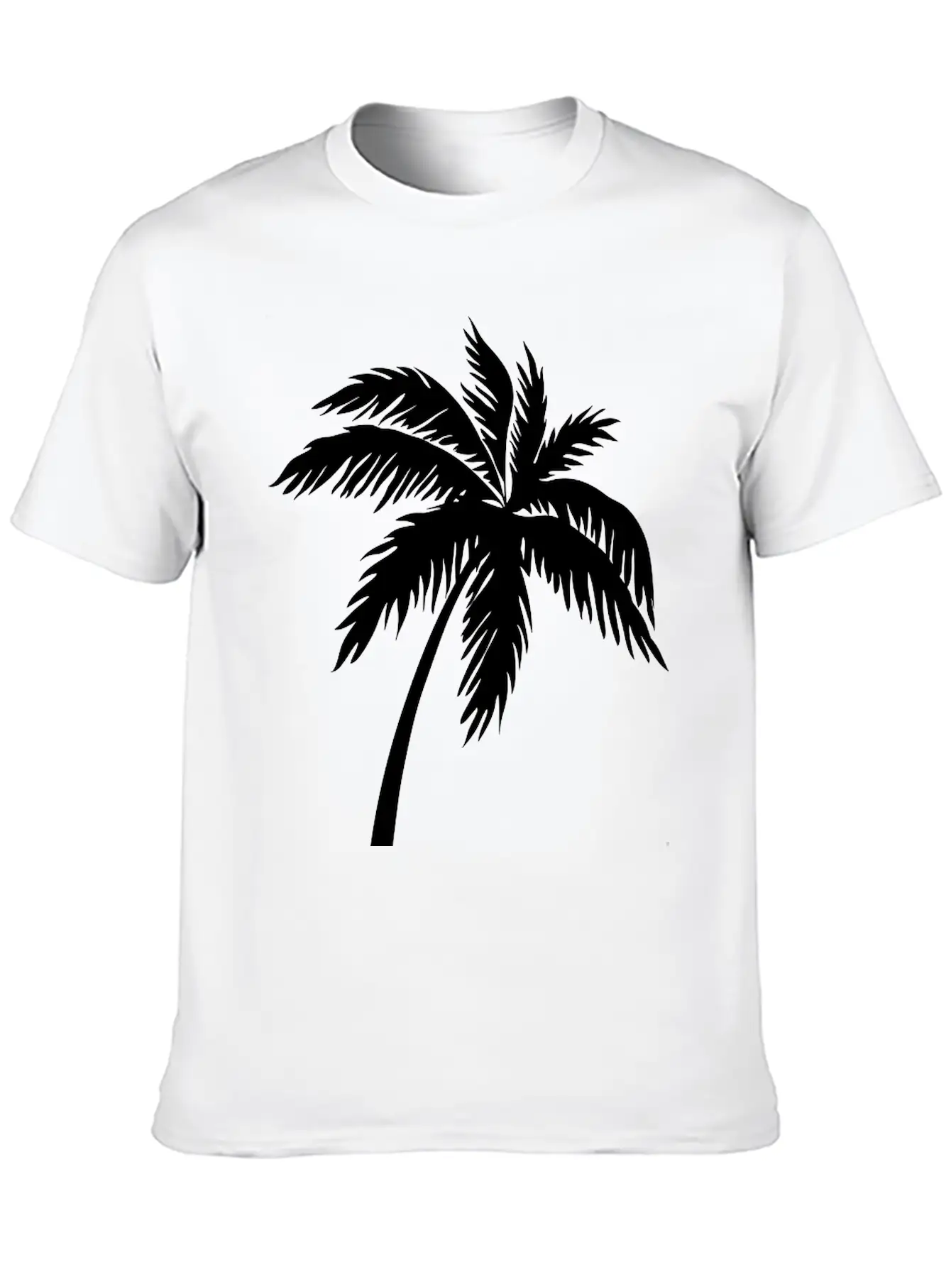 Palmtree Essential Cotton Tee For Daily Outfits – Unisex Style