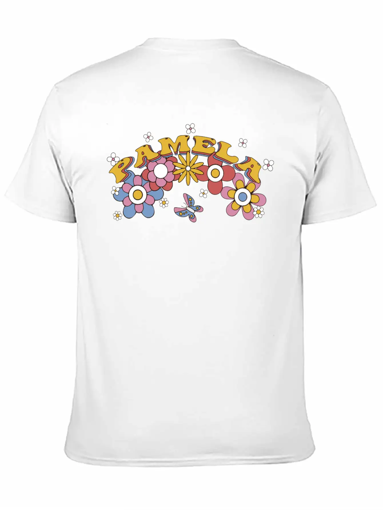 Pamela Groovy Flower Tie Dye, Pamela Hippie Flower Classic Cotton Tee – Unisex Comfort For Any Season