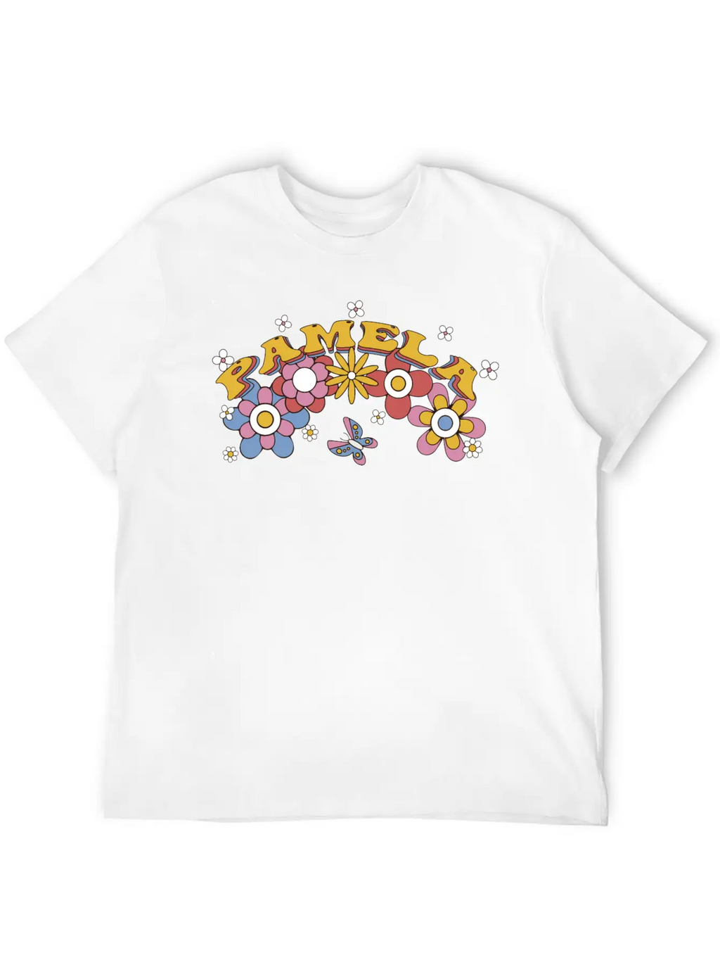 Pamela Groovy Flower Tie Dye, Pamela Hippie Flower Classic Cotton Tee – Unisex Comfort For Any Season