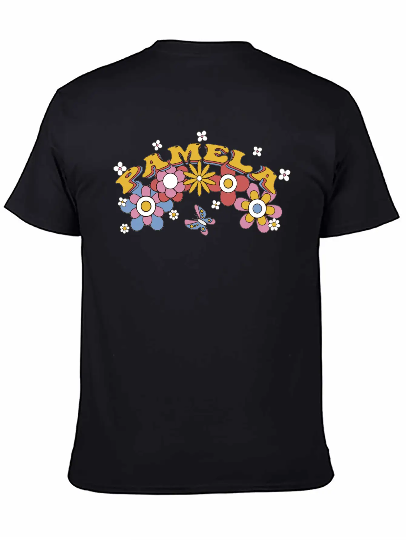 Pamela Groovy Flower Tie Dye, Pamela Hippie Flower Classic Cotton Tee – Unisex Comfort For Any Season