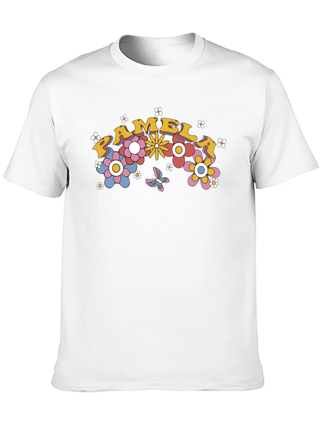 Pamela Groovy Flower Tie Dye, Pamela Hippie Flower Classic Cotton Tee – Unisex Comfort For Any Season
