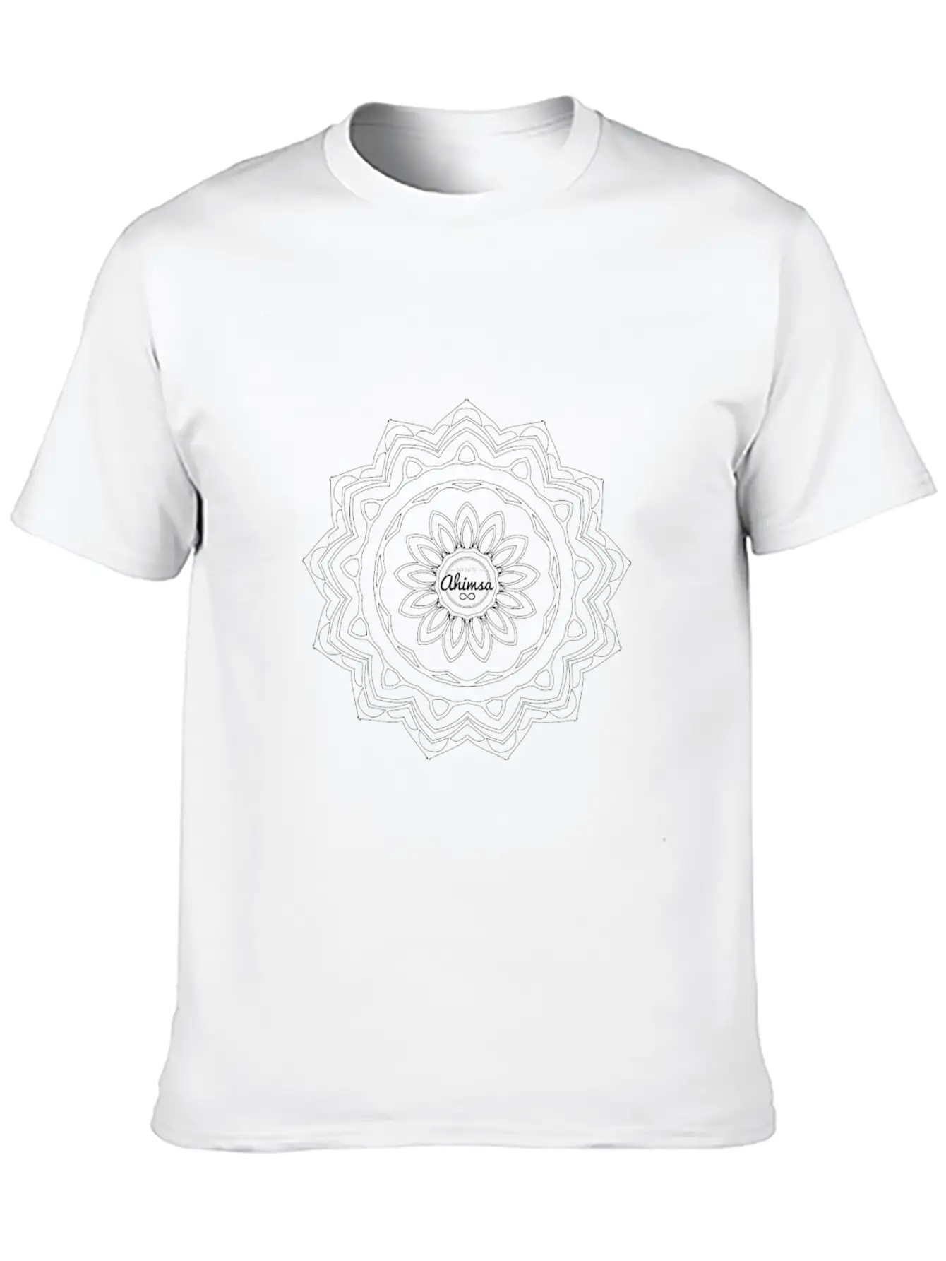Panchatrimshat "Mindful Mandala" Basic Graphic T-Shirt – Daily Comfort In Soft Cotton