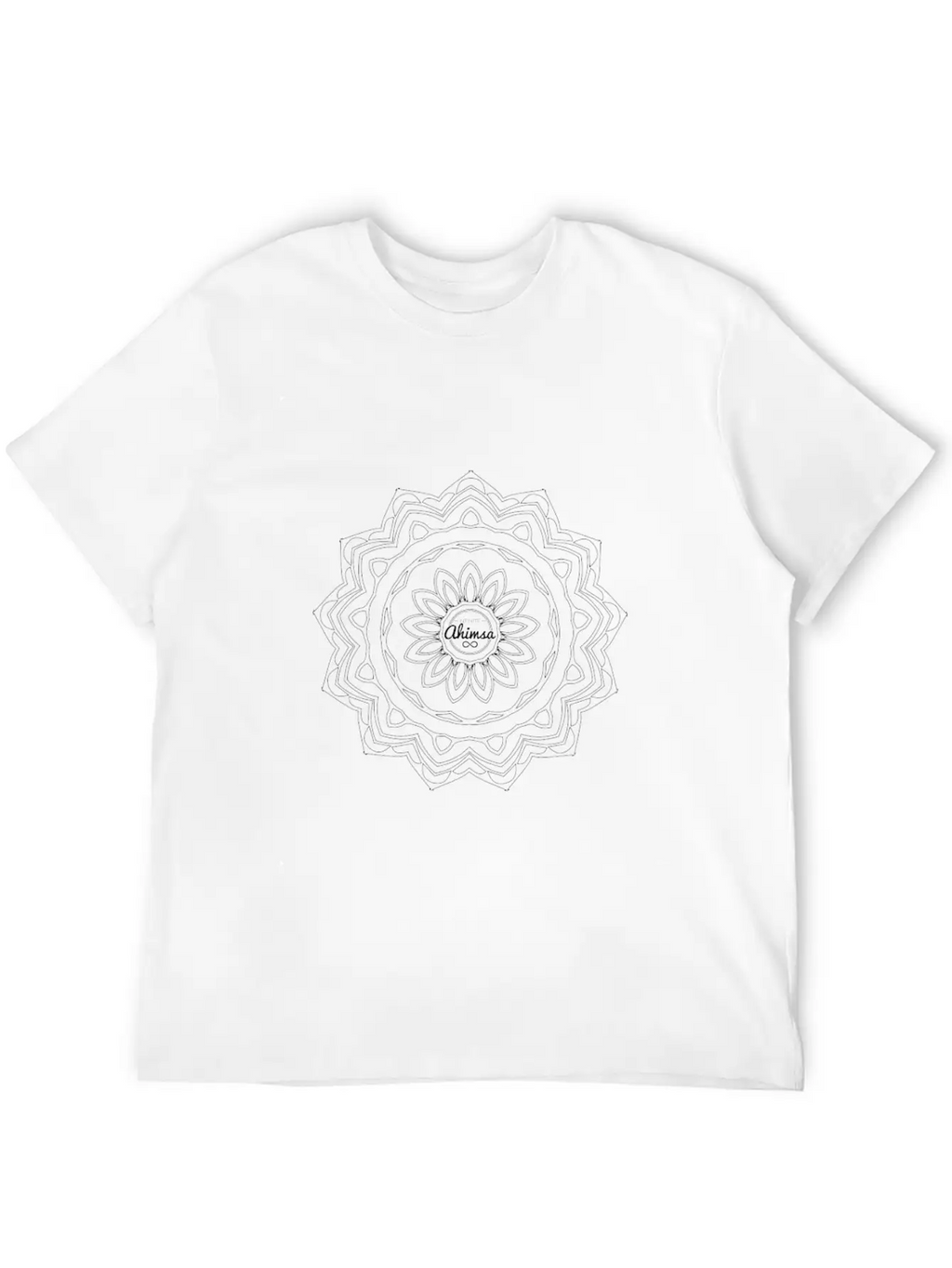 Panchatrimshat "Mindful Mandala" Basic Graphic T-Shirt – Daily Comfort In Soft Cotton