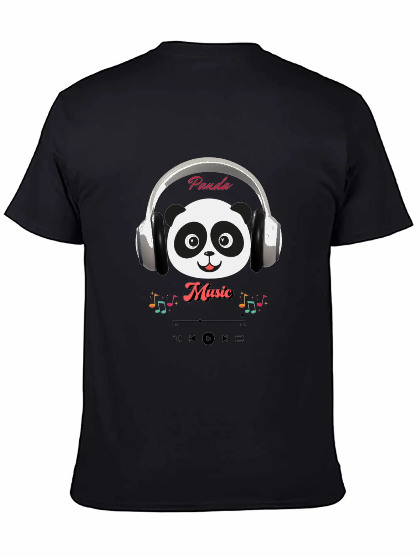 Panda Music Breathable Soft Cotton T-Shirt – Timeless Casual Look