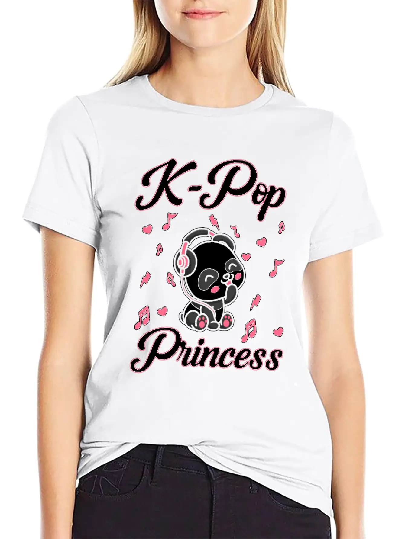 Panda Panda K-Pop Essential Cotton Tee For Daily Outfits – Unisex Style