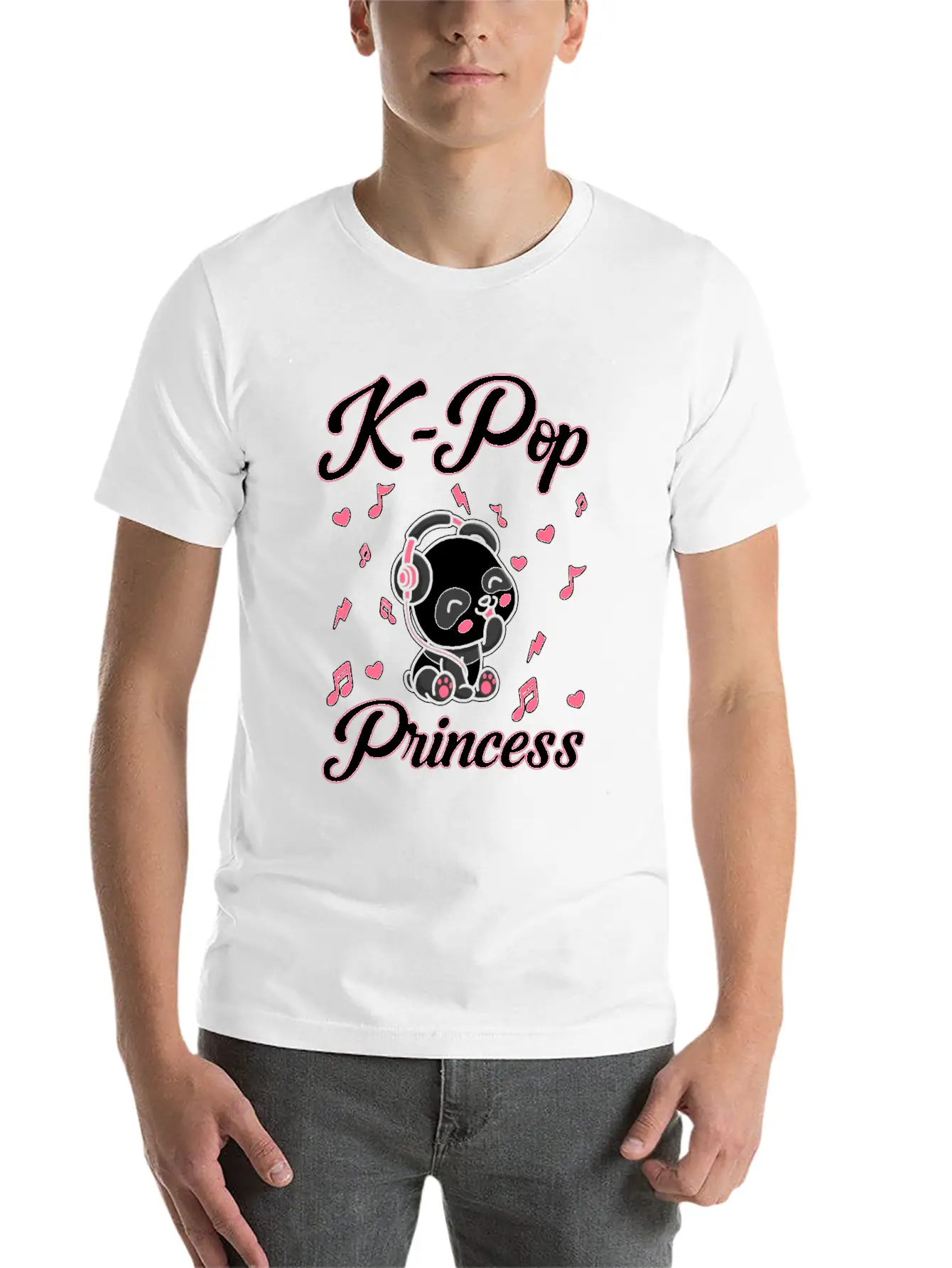 Panda Panda K-Pop Essential Cotton Tee For Daily Outfits – Unisex Style