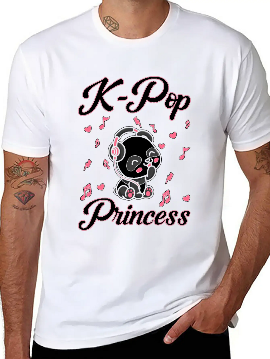 Panda Panda K-Pop Essential Cotton Tee For Daily Outfits – Unisex Style