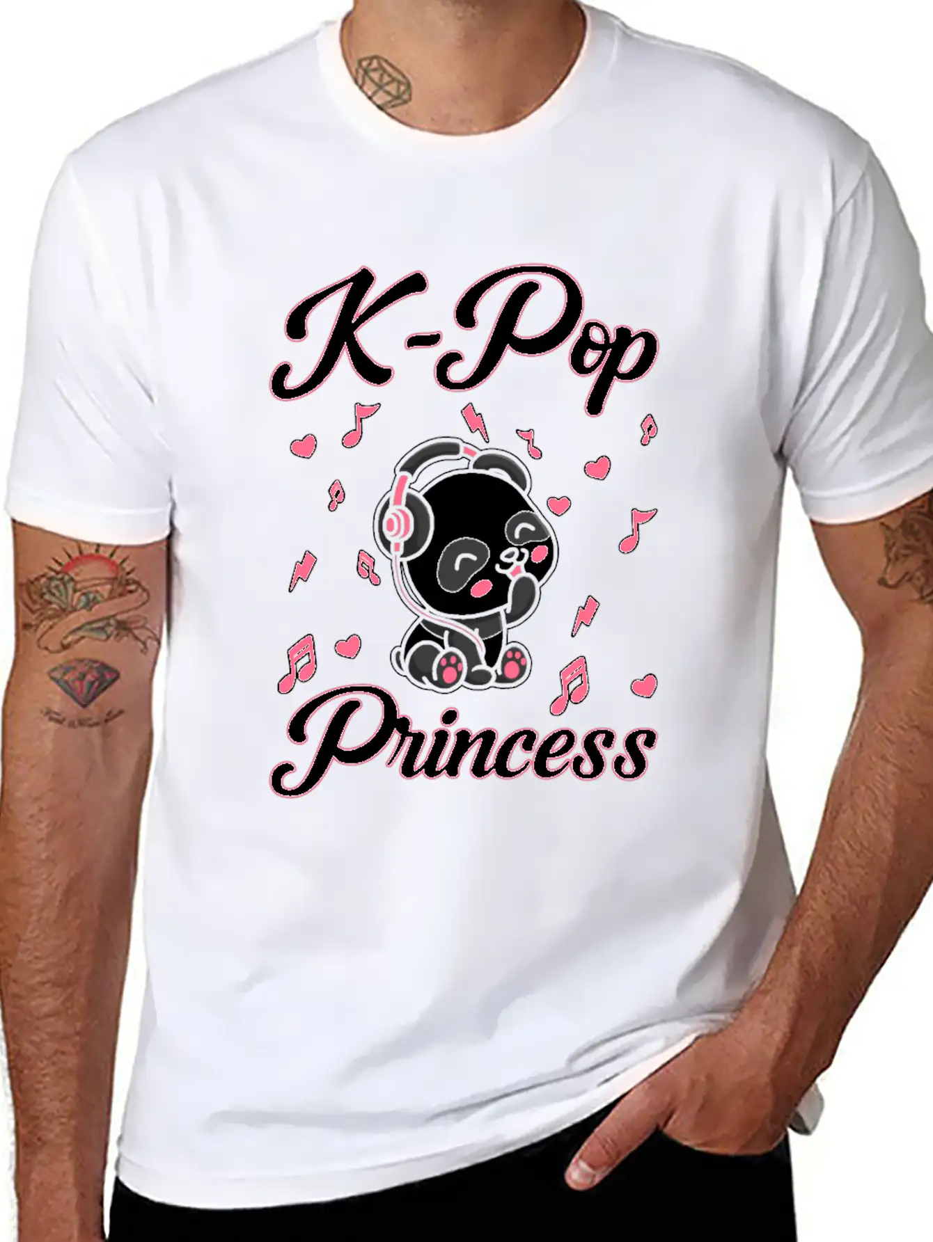 Panda Panda K-Pop Essential Cotton Tee For Daily Outfits – Unisex Style