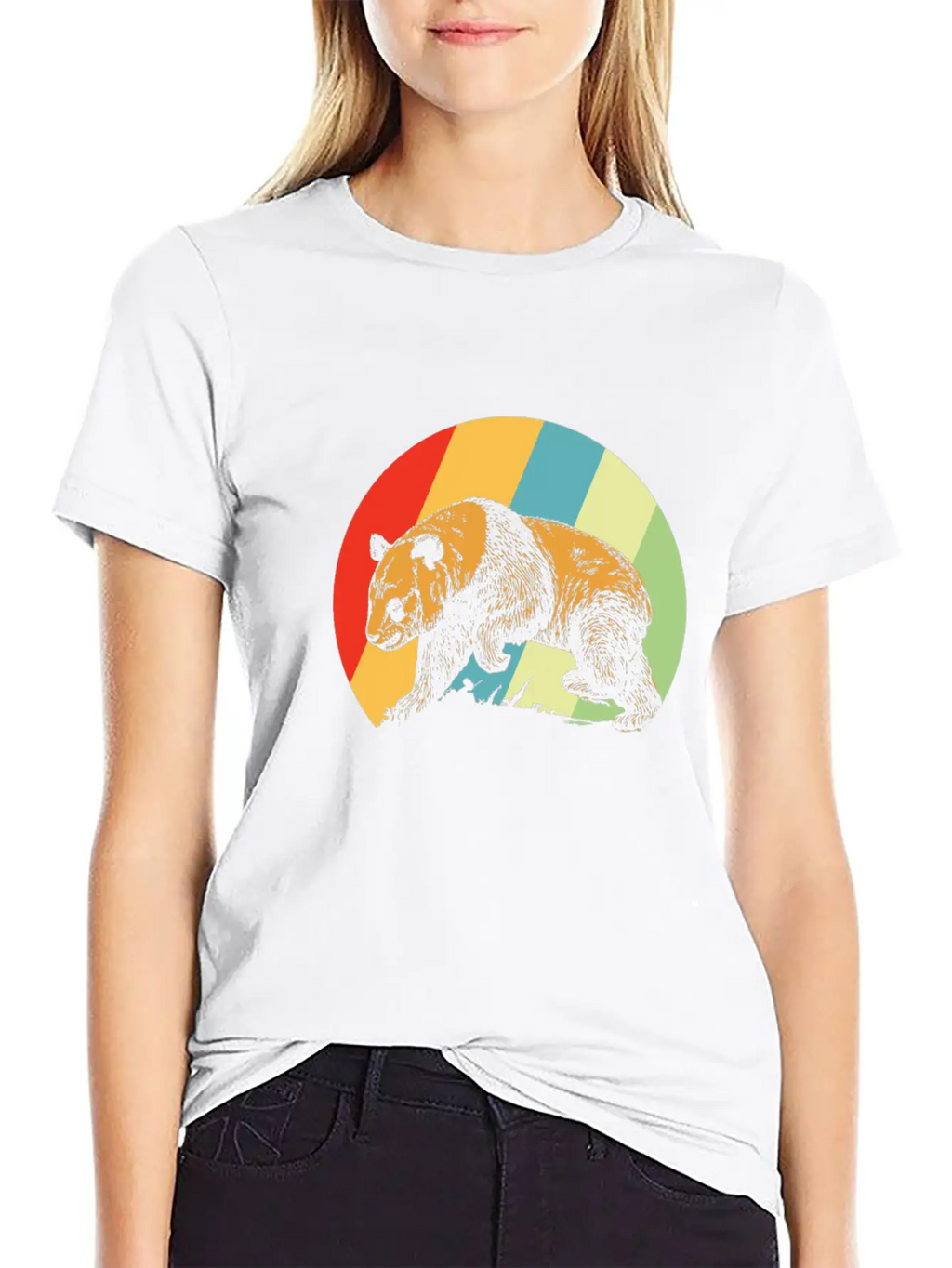 Panda Retro Breathable Soft Cotton T-Shirt – Timeless Casual Look