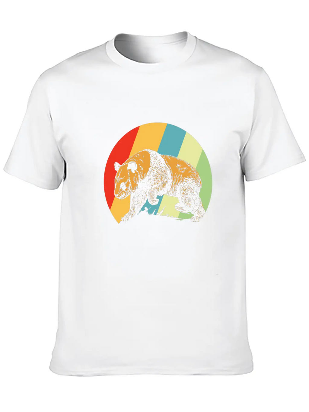 Panda Retro Breathable Soft Cotton T-Shirt – Timeless Casual Look
