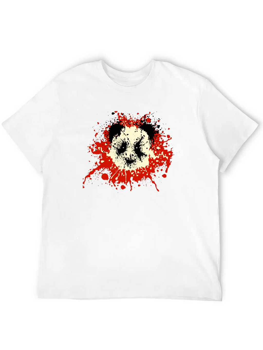 Panda Splatter Classic T Shirt Classic Cotton Tee – Unisex Comfort For Any Season