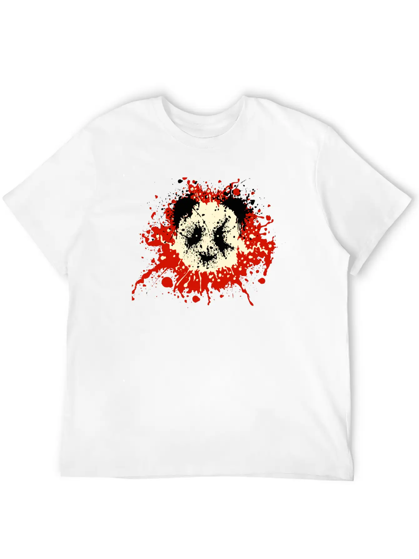 Panda Splatter Classic T Shirt Classic Cotton Tee – Unisex Comfort For Any Season